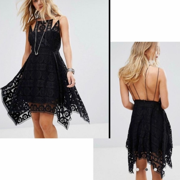 Free People Dresses & Skirts - NWOT Black Lace Free People Dress